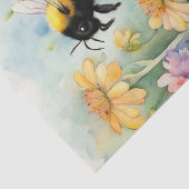 Papier Mousseline Aquarelle Vache laitière avec fleurs Découpage (Détail)