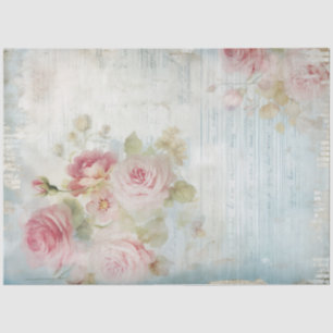 Papier Mousseline Aquarelle Victorienne éphémère blush rose chic