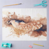 Papier Mousseline Aquarelle vintage (Artisanat)