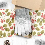 Papier Mousseline Aquarelle vintage<br><div class="desc">Enveloppez vos cadeaux dans une joie de vacances intemporelle avec ce papier de tissu exquis. Doté d'une délicate aquarelle de feuilles saints et de baies, ce papier de tissu d'inspiration vintage ajoute une touche d'élégance et de nostalgie à vos cadeaux. Parfait pour créer une présentation de Noël classique pour vos...</div>