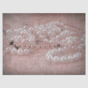 Papier Mousseline Aquarelle Vintage d'antiquité Rose Gold White Pear