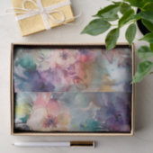 Papier Mousseline Aquarelle vintage Motif végétal (Cadeau)