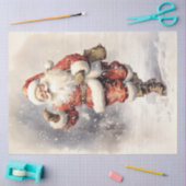 Papier Mousseline Aquarelle vintage Noël Noël cadeaux (Artisanat)