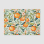 Papier Mousseline Aquarelle vintage Tangérine Orange (Recto)