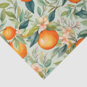 Papier Mousseline Aquarelle vintage Tangérine Orange (Détail)