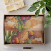 Papier Mousseline Aquarelle vintage Thanksgiving Citrouille Harvest (Cadeau)