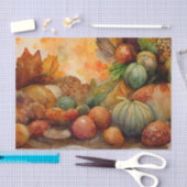 Papier Mousseline Aquarelle vintage Thanksgiving Citrouille Harvest (Artisanat)