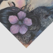 Papier Mousseline Aquarelle Violet Dreams (Détail)