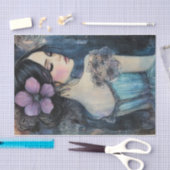 Papier Mousseline Aquarelle Violet Dreams (Artisanat)