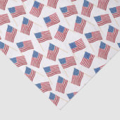 Papier Mousseline Aquarelle Waving USA Drapeau Répéter le Motif (Détail)