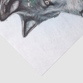 Papier Mousseline Aquarelle Wolf (Détail)