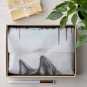 Papier Mousseline Aquarelle Wolf (Cadeau)