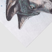 Papier Mousseline Aquarelle Wolf (Détail)