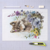 Papier Mousseline Aquarelle Wolf Pup (Artisanat)