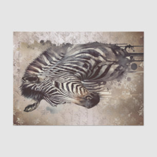 Papier Mousseline Aquarelle Zebra