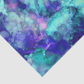 Papier Mousseline aquarelles d'imaginaire bleu : (Détail)