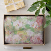 Papier Mousseline Aquarelles florales colorées Collage (Cadeau)