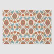 Arabe Boho élégant Floral Peacock marocain