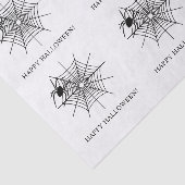 Papier Mousseline Araignées Et Spiderweb Simple Halloween heureux (Détail)
