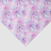 Papier Mousseline Araignées pastel d'Halloween (Détail)