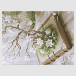 Papier Mousseline Arbre à fleurs qui pousse à partir d'un emballage
