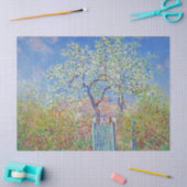 Papier Mousseline Arbre à poires en fleurs - Claude Monet (Artisanat)