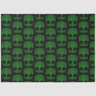 Papier Mousseline Arbre Celtique Vert De Vie