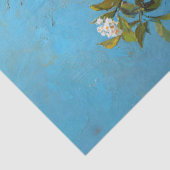 Papier Mousseline Arbre de citron en pot d'argile avec fleurs (Détail)