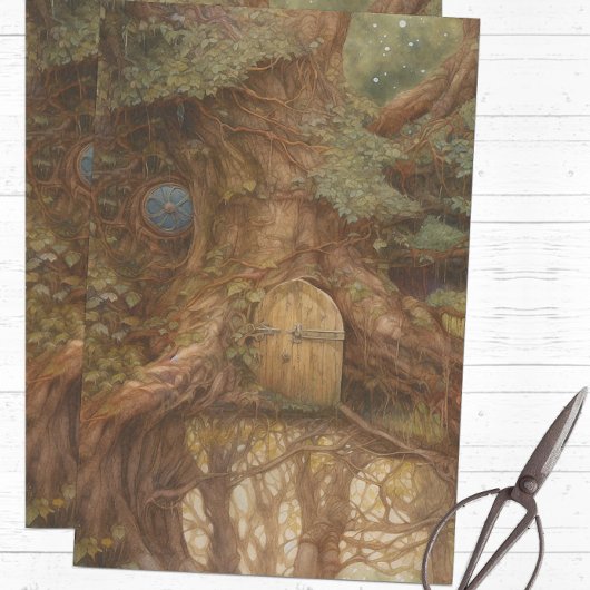 Papier Mousseline Arbre de Conte de Fée