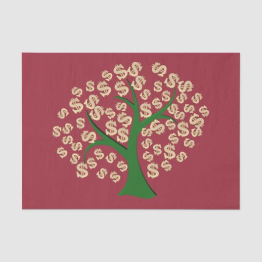 Papier Mousseline Arbre de dollars (Recto)
