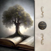 Papier Mousseline Arbre de la page de découpage du livre de connaiss