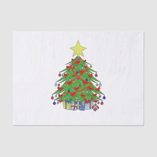 Papier Mousseline Arbre de Noël (Recto)