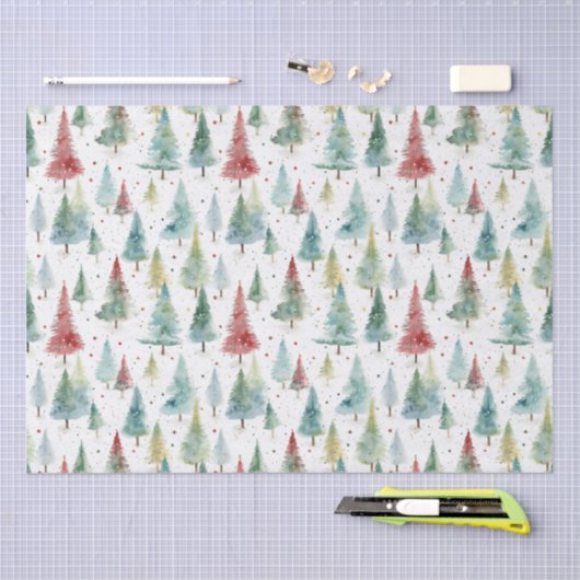 Papier Mousseline Arbre de Noël (Artisanat)