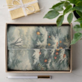 Papier Mousseline Arbre de Noël à neige simple (Cadeau)