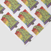 Papier Mousseline Arbre de Noël arc-en-ciel gay pride (Détail)