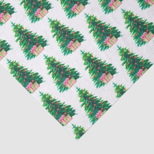 Papier Mousseline Arbre de Noël avec présentoirs (Détail)