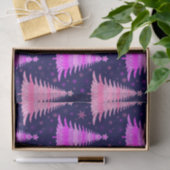 Papier Mousseline Arbre de Noël bleu rose Motif Design (Cadeau)