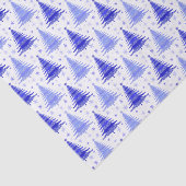 Papier Mousseline Arbre de Noël Blue Periwinkle Design Motif (Détail)