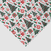 Papier Mousseline Arbre de Noël, cadeaux, sucre de canne (Détail)