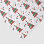 Papier Mousseline Arbre de Noël de style rétro (Détail)