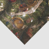 Papier Mousseline Arbre de Noël décoré (Détail)