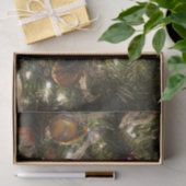 Papier Mousseline Arbre de Noël décoré (Cadeau)