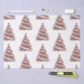 Papier Mousseline Arbre de Noël en or rose (Artisanat)