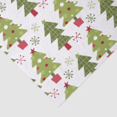 Papier Mousseline Arbre de Noël et flocons de neige (Détail)