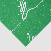 Papier Mousseline Arbre de Noël et neige (Détail)