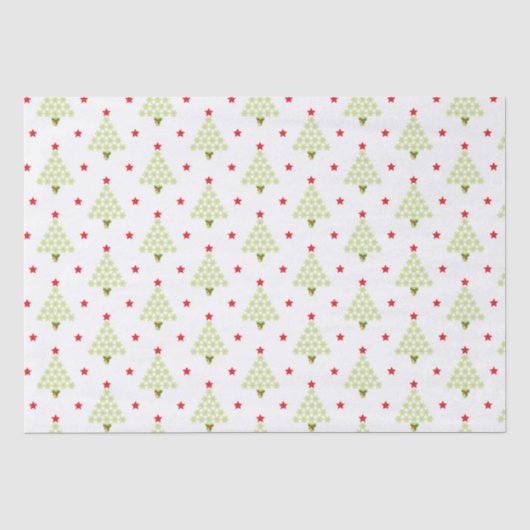Papier Mousseline Arbre de Noël Férié (Recto)