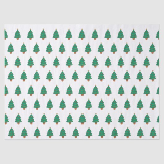 Papier Mousseline Arbre de Noël festif (Recto)
