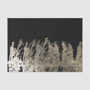 Papier Mousseline Arbre de Noël Glam Or et Noir Mariage Rustique en