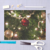 Papier Mousseline Arbre de Noël I Vacances Plutôt vert et rouge (Artisanat)