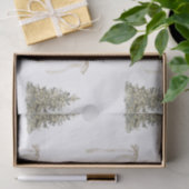 Papier Mousseline Arbre de Noël moderne et Motif arc mignon (Cadeau)